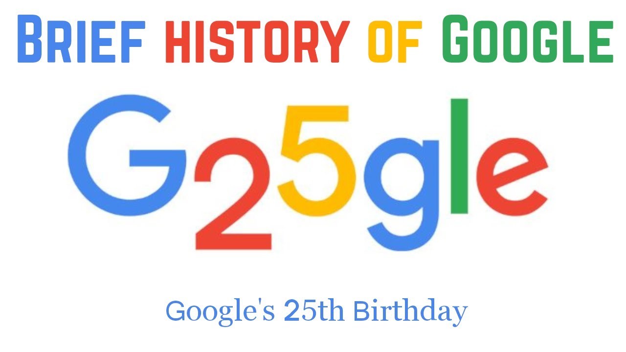 Google's 25th birthday in 2023 ! Happy birthday Google!